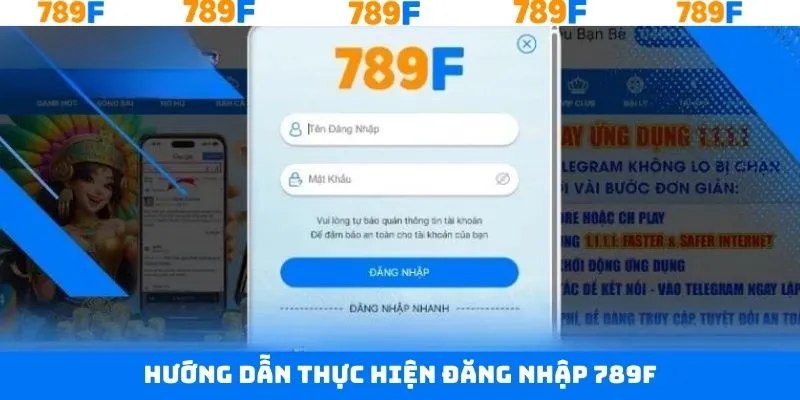 Chọn lệnh đăng nhập vào 789F và điền thông tin